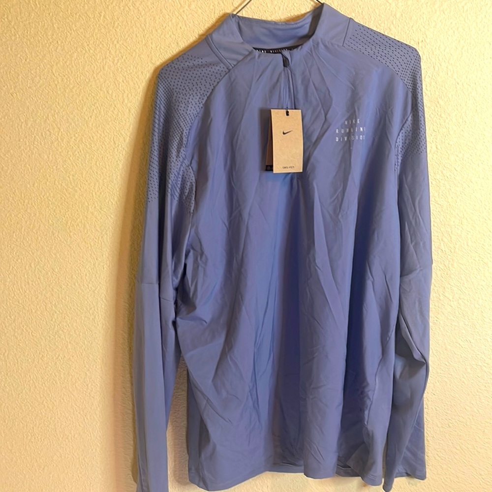 NWT Nike Running Division blue/gray lightweight jacket. Size XL.